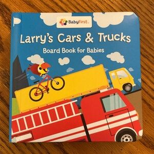 BabyFirst Larry’s Cars & Trucks Board Book for Babies